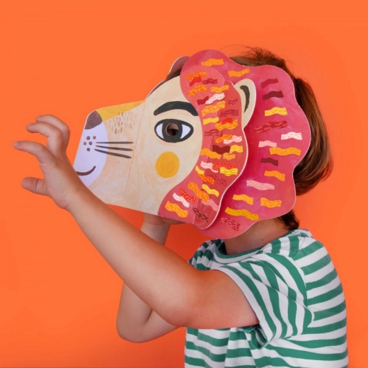 Londji maska so samolepkami Be Wild! Lion
