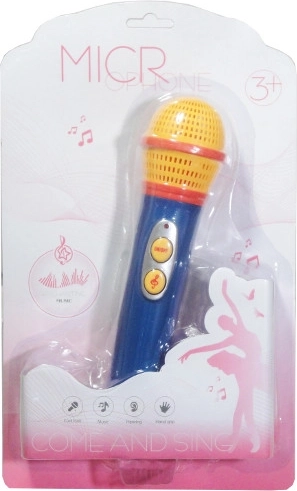Detský farebný mikrofón so svetlom a hudbou