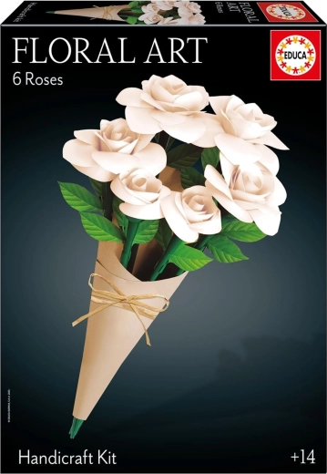 Educa 3D puzzle Floral Art – biele ruže