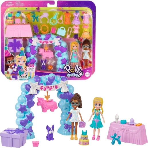 Polly Pocket narodeninová oslava s bábikami a doplnkami