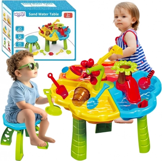 Woopie vodný a pieskový stolík 2v1 so stoličkou