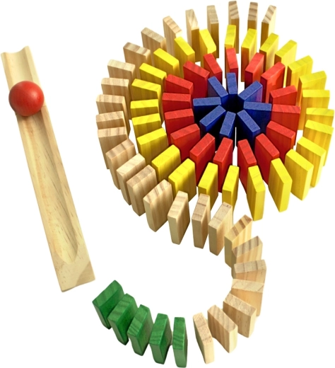 Plynulá reťazová reakcia s rampou a guličkou