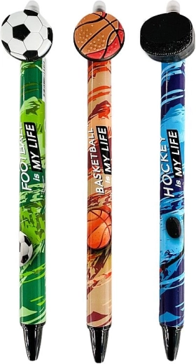 Gumovateľné gélové pero Concorde Sport, modrá náplň 0,5 mm