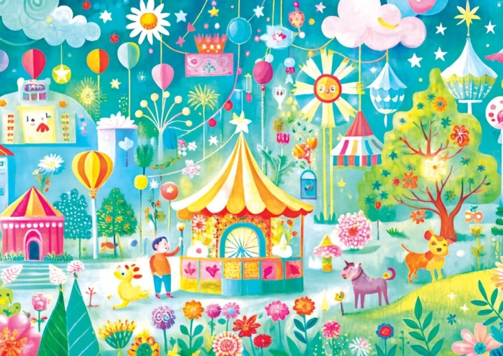 Puzzle YAZZ farebné mesto 1000 dielikov