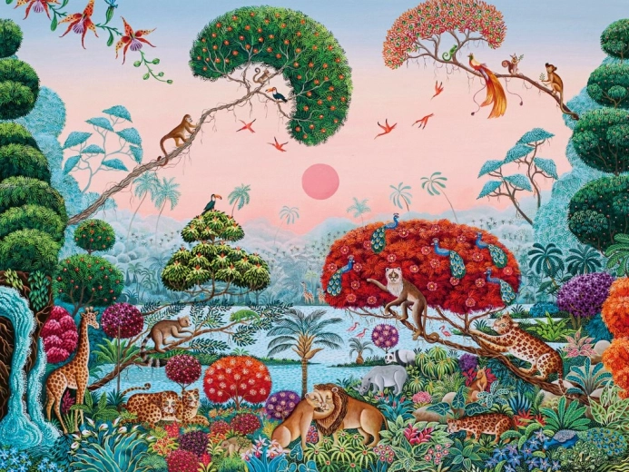 Puzzle Exotická záhrada 1500 dielikov