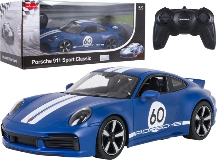 RC auto Porsche 911 Sport Classic RASTAR v mierke 1:16, modré