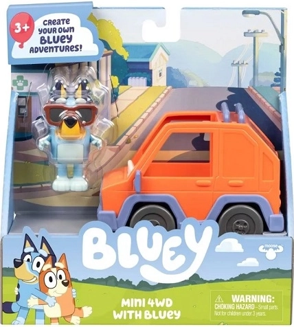 Bluey terénne auto 4WD s figúrkou