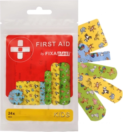 Fixaplast First Aid Kids detské náplasti 24 ks