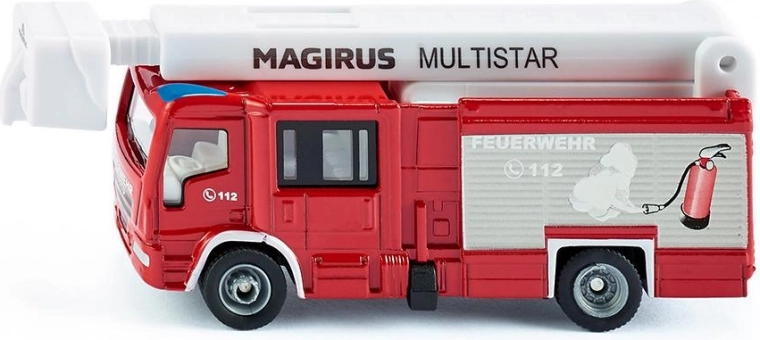 Siku Super hasičské vozidlo MAGIRUS MULTISTAR s teleskopickým ramenom 1:87