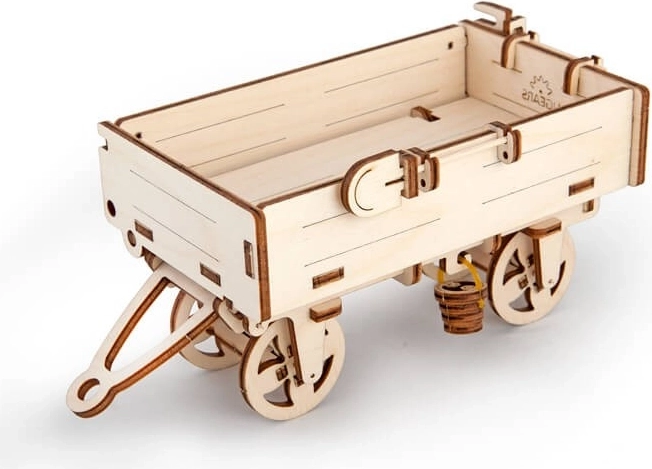 Drevené mechanické 3D puzzle príves – vlečka UGEARS (68 dielikov)