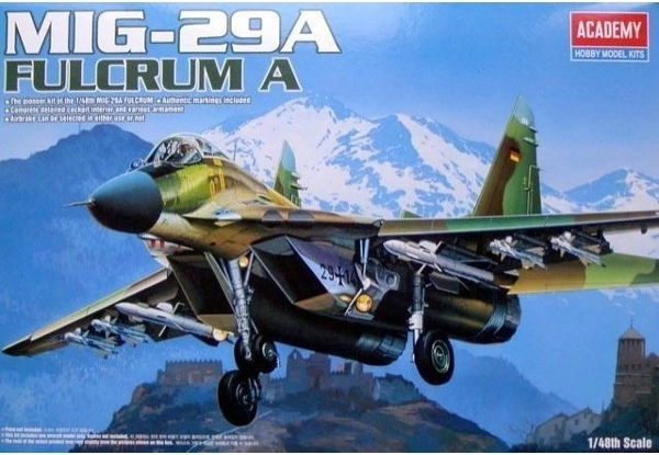 MiG-29A Fulcrum – plastový model lietadla na zlepenie