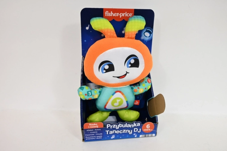 Fisher-Price Tancujúci DJ plyšová interaktívna hračka