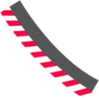 vonkajšie krajnice pre zákrutu 3/30° pre autodráhy Carrera Evolution, Digital 132 a Digital 124