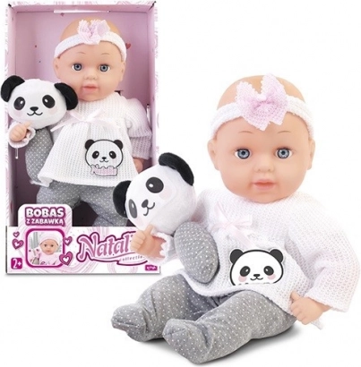 Bábika NATALIA bábätko 33 cm s hračkou