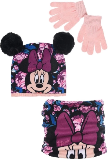 Minnie čiapka, nákrčník a rukavice