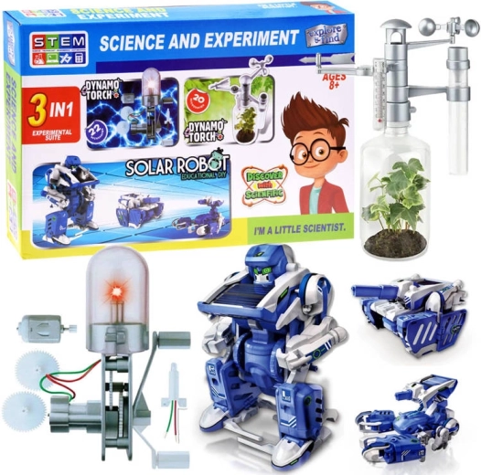 Vedecká sada 3v1 robot dynamo