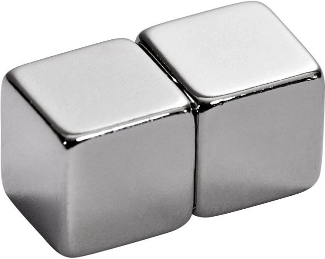 Neodýmový magnet kocka 10 × 10 × 10 mm (2 ks)