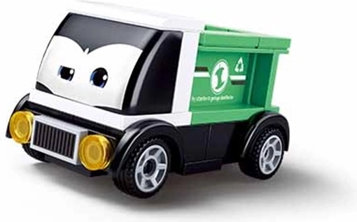 Sluban Power Bricks naťahovacie autíčko Zelený nákladiak