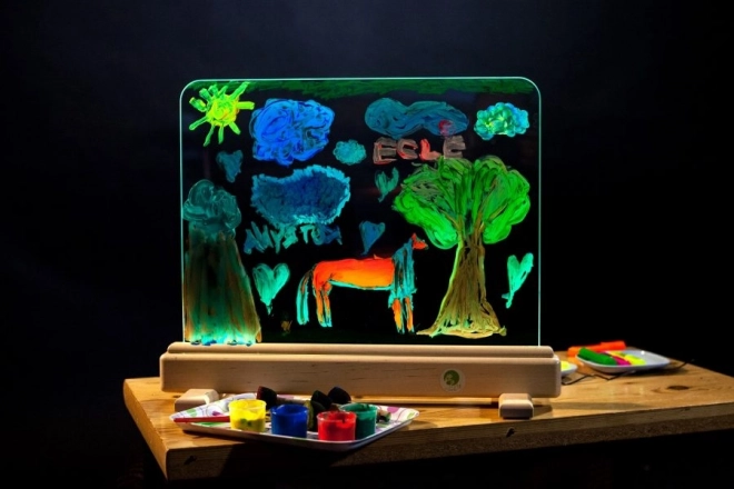 Jonely magická svetelná kresliaca tabuľka s LED, 55,7 × 46,7 cm