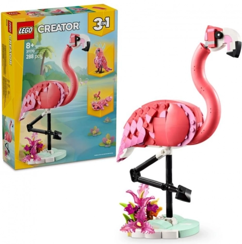 LEGO Creator 3 v 1: ružový plameniak