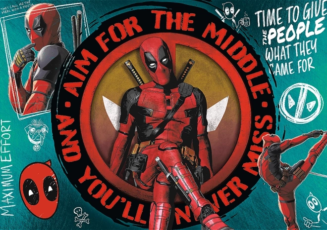 Puzzle TREFL Premium Plus: Deadpool 1000 dielikov
