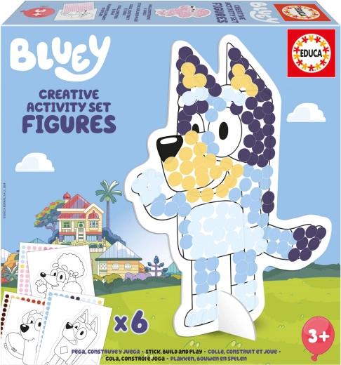Kreatívna sada s šablónami Bluey