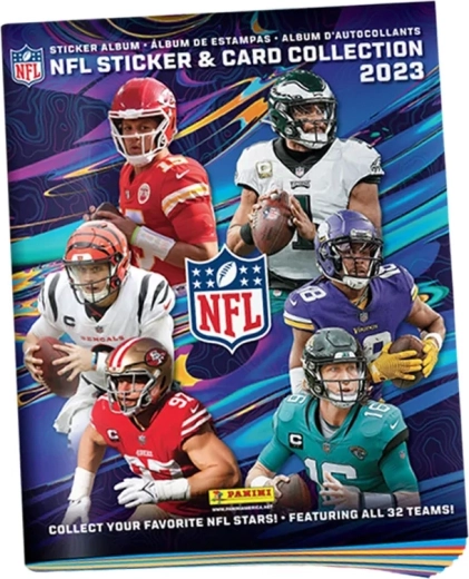 Panini NFL 2023 album na nálepky a zberateľské karty