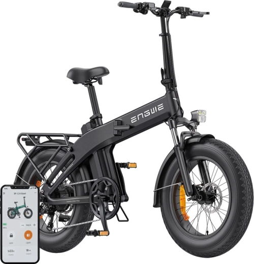 Elektrický skladací bicykel Engwe EP-2 3.0 boost 250 W 20" čierny