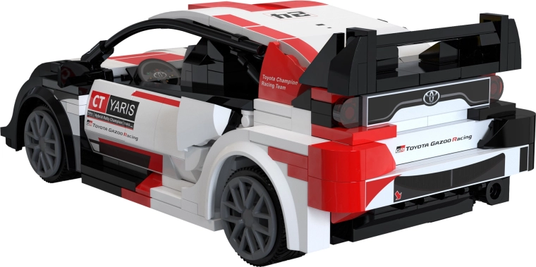 Detailný rally dizajn s tlačenými dielmi