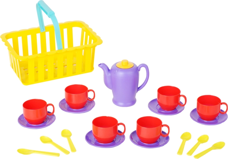 Farebná sada na zábavné čajové posiedky