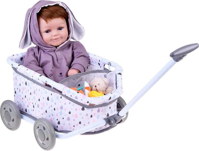 Mäkký textilný kôš so šikovným úložným priestorom