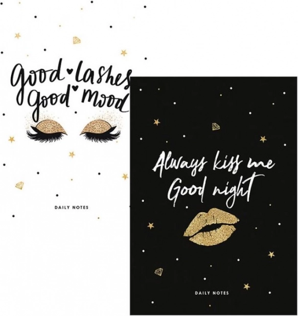 Skicák A5 SHKOLYARYK Kisses, bodkovaná sieť, 48 listov