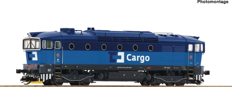 Roco dieselová lokomotíva ČD Cargo radu 750 330-3 TT digitálna so zvukom