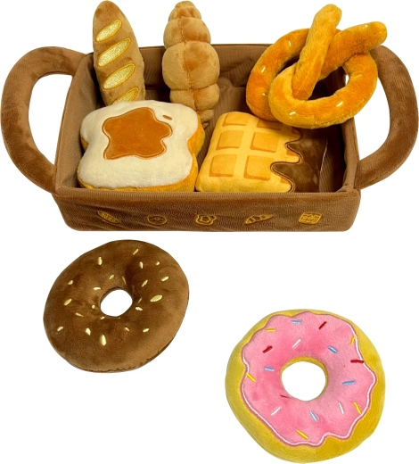 Čarovný detský plyšový košík s pečivom