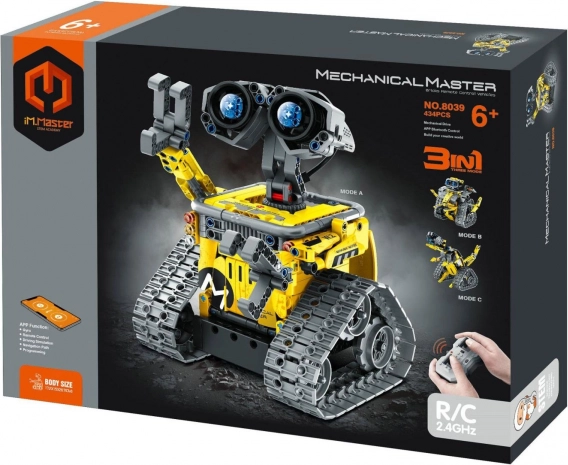 programovateľná stavebnica robota 3v1 iM.Master s RC ovládaním 2,4 GHz, 434 dielikov