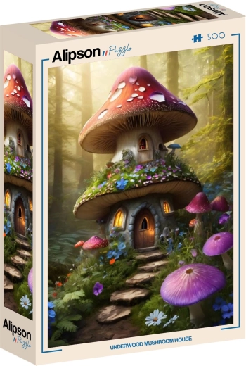 Alipson puzzle Hubový domček v lese 500 dielikov