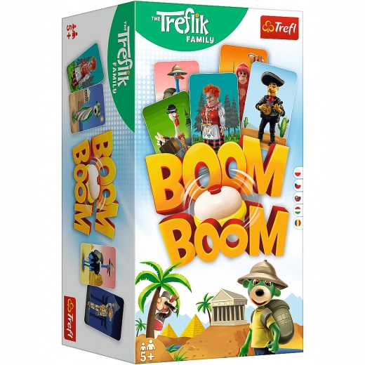 Boom Boom Rodina Treflíkov – rýchla postrehová kartová hra so zvončekom