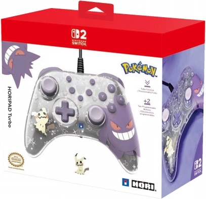 Drôtový ovládač HORI Horipad Turbo Gengar a Mimikyu pre Nintendo Switch