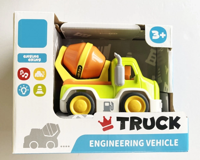 Interaktívna miešačka betónu so zvukmi a svetlami