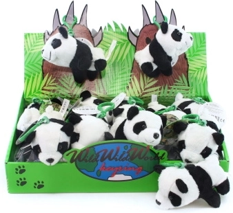 Plyšová kľúčenka panda 12 cm