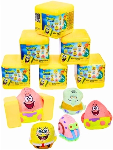 SpongeBob a kamaráti zberateľský mini plyšák v kapsule - 1 kus