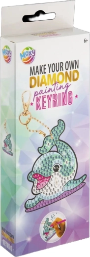 MOXY diamantové maľovanie prívesok Delfín