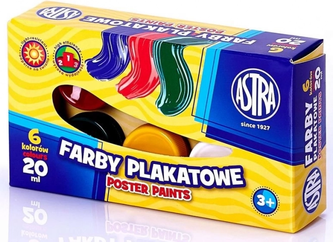 Temperové farby Astra 6 x 20 ml