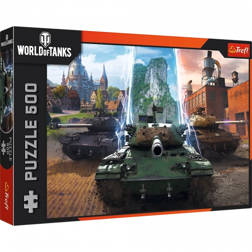 puzzle 500 dielikov - world of tanks: čas na akciu! trefl