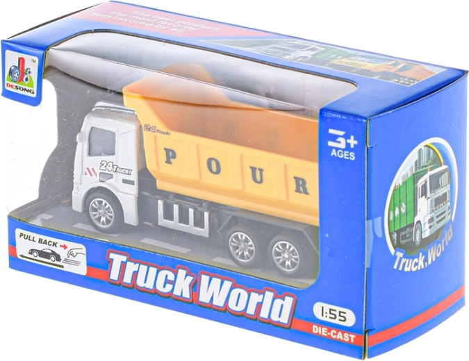 Sklápačka s pull-back pohonom