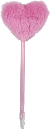 Guľôčkové pero s plyšovým srdcom 16 cm