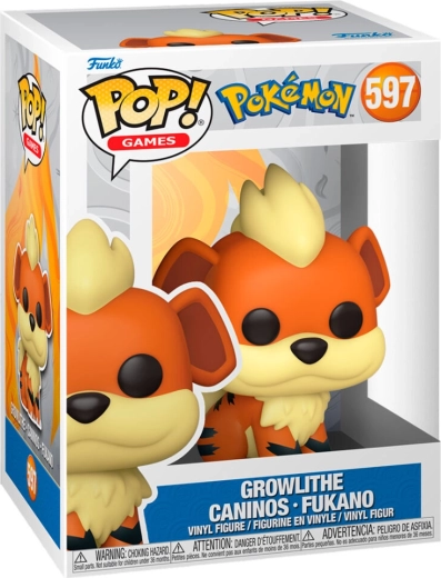 Funko Pop! Games Pokémon Growlithe (Caninos) #597 - 1 kus