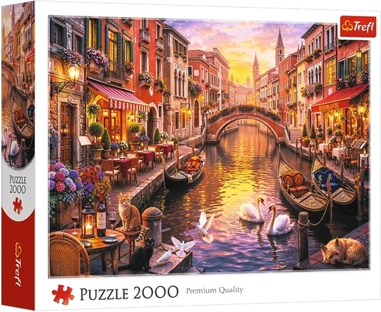 Puzzle Romantické Benátky 2000 dielikov