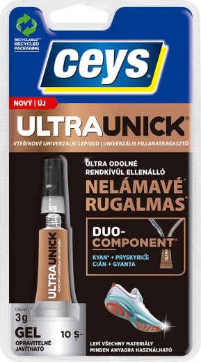 Sekundové lepidlo gél ULTRAUNICK 3 g