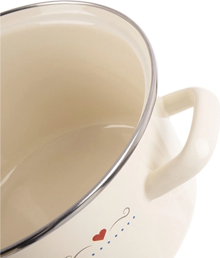 Odolný smalt a nerezový lem